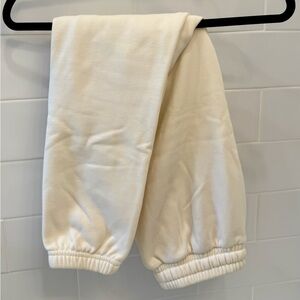 Fabletics Cream Comfortable Joggers